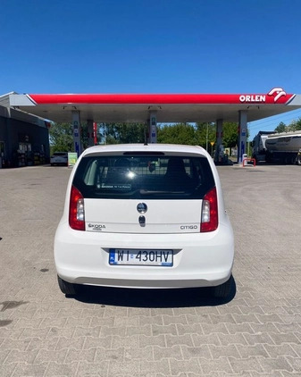 Skoda Citigo cena 27900 przebieg: 65800, rok produkcji 2018 z Dynów małe 37